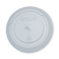 Dart PETE Flat Straw-Slot Cold Cup Lids, Fits 16 oz to 24 oz, Clear, 100/Pack