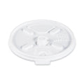 Dart Lift n' Lock Plastic Hot Cup Lids, Fits 10 oz to 14 oz Cups, White, 1,000/Carton
