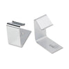 Quartet Flexible Metal Cubicle Hangers, For 1.5" to 2.5" Thick Partition Walls, Silver, 2/Set
