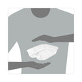 Dart ClearPac Large Nacho Tray, 2-Compartments, 3.3 oz, 6.2 x 6.2 x 1.6, Clear, Plastic, 500/Carton