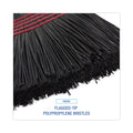 Boardwalk Flagged Tip Poly Bristle Janitor Brooms, 10 x 58.5, Wood Handle, Natural/Black, 12/Carton