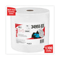 WypAll General Clean X60 Cloths, Jumbo Roll, 12.2 x 12.4, White, 1,100/Roll