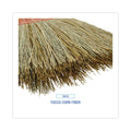Boardwalk Parlor Broom, Yucca/Corn Fiber Bristles, 55.5" Overall Length, Natural