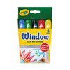 Crayola Washable Window Crayons, Assorted Colors, 5/Set