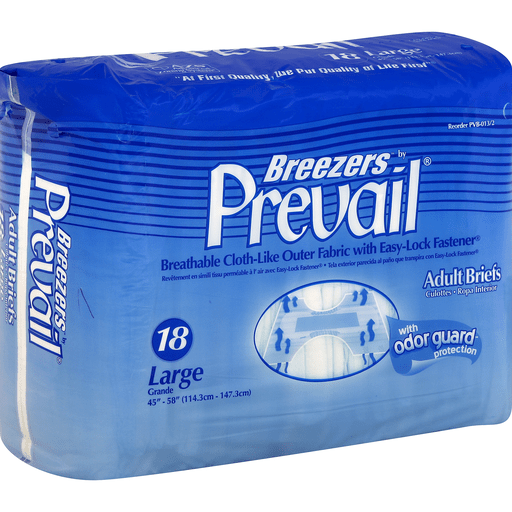 Prevail Breezers Adult Briefs, Large by Pasteur Pharmacy