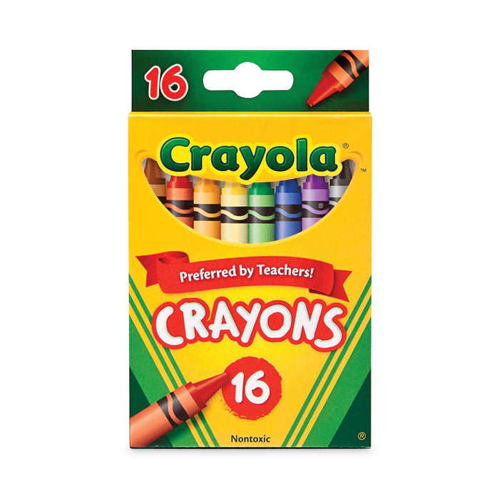 Crayola Classic Color Crayons, Peggable Retail Pack, 16 Colors/Pack