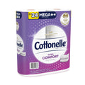 Cottonelle Ultra ComfortCare Toilet Paper, Soft Tissue, Mega Rolls, Septic Safe, 2-Ply, White, 284/Roll, 6 Rolls/Pack, 36 Rolls/Carton