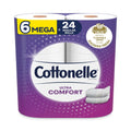 Cottonelle Ultra ComfortCare Toilet Paper, Soft Tissue, Mega Rolls, Septic Safe, 2-Ply, White, 284/Roll, 6 Rolls/Pack, 36 Rolls/Carton
