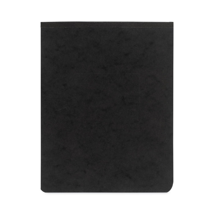 ACCO PRESSTEX Report Cover with Tyvek Reinforced Hinge, Top Bound, Two-Piece Prong Fastener, 2" Capacity, 8.5 x 11, Black/Black