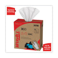 WypAll General Clean X60 Cloths, POP-UP Box, 9.1 x 16.8, White, 126/Box, 10 Boxes/Carton