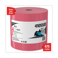 WypAll Power Clean X80 Heavy Duty Cloths, Jumbo Roll, 12.4 x 12.2, Red, 475 Wipers/Roll