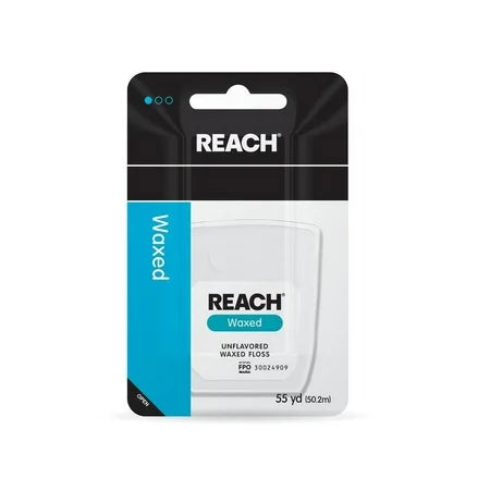 REACH Waxed Dental Floss Unflavored 55YD by Pasteur Pharmacy
