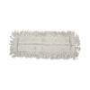 Boardwalk Disposable Cut End Dust Mop Head, Cotton/Synthetic, 24w x 5d, White