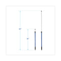 Boardwalk Telescopic Handle for MicroFeather Duster, 36" to 60" Handle, Blue