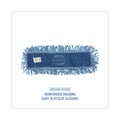 Boardwalk Mop Head, Dust, Looped-End, Cotton/Synthetic Fibers, 24 x 5, Blue