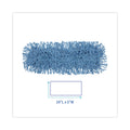 Boardwalk Mop Head, Dust, Looped-End, Cotton/Synthetic Fibers, 24 x 5, Blue