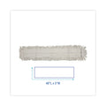 Boardwalk Mop Head, Dust, Disposable, Cotton/Synthetic Fibers, 48 x 5, White