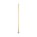 Boardwalk Clip-On Dust Mop Handle, Lacquered Wood, Swivel Head, 1" dia x 60", Natural