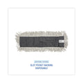 Boardwalk Disposable Cut End Dust Mop Head, Cotton/Synthetic, 24w x 5d, White