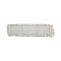 Boardwalk Disposable Dust Mop Head w/Sewn Center Fringe, Cotton/Synthetic, 36w x 5d, White