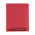 C-Line Classroom Connector Folders, 11 x 8.5, Red, 25/Box