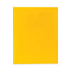 C-Line Two-Pocket Heavyweight Poly Portfolio Folder, 11 x 8.5, Yellow, 25/Box