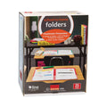 C-Line Classroom Connector Folders, 11 x 8.5, Red, 25/Box