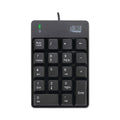 Adesso Spill-Resistant 18-Key Numeric Keypad, Black