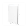 deflecto Classic Image Wall-Mount Sign Holder, Portrait, 8.5 x 11, Clear