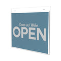 deflecto Classic Image Wall-Mount Sign Holder, Landscape, 11 x 8.5, Clear
