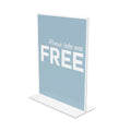deflecto Classic Image Double-Sided Sign Holder, 8.5 x 11 Insert, Clear
