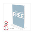 deflecto Classic Image Stand-Up Double-Sided Sign Holder, 8.5 x 11, 12/Pack
