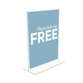 deflecto Classic Image Double-Sided Sign Holder, 8.5 x 11 Insert, Clear
