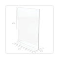 deflecto Classic Image Stand-Up Double-Sided Sign Holder, 8.5 x 11, 12/Pack