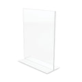 deflecto Classic Image Double-Sided Sign Holder, 8.5 x 11 Insert, Clear