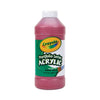 Crayola Portfolio Series Acrylic Paint, Deep Red, 16 oz Bottle