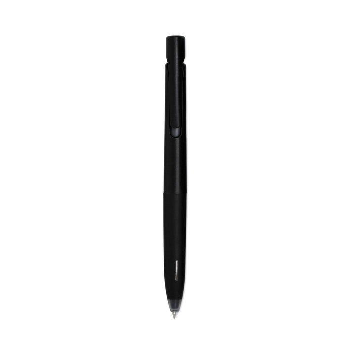 Zebra bLen Gel Pen, Retractable, Fine 0.7 mm, Black Ink, Black Barrel, Dozen
