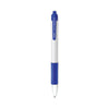 Zebra Sarasa Dry X20+ Gel Pen, Retractable, Fine 0.7 mm, Blue Ink, White Barrel, Dozen
