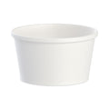 Dart Flexstyle Double Poly Paper Containers, 8 oz, White, Paper, 25/Pack, 20 Packs/Carton