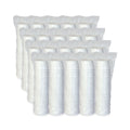 Dart Flexstyle Double Poly Paper Containers, 8 oz, White, Paper, 25/Pack, 20 Packs/Carton