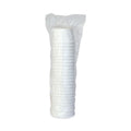 Dart Flexstyle Double Poly Paper Containers, 8 oz, White, Paper, 25/Pack, 20 Packs/Carton