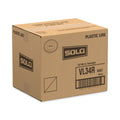 Dart Polystyrene Vented Hot Cup Lids, Fits 4 oz Cups, White, 100/Pack, 10 Packs/Carton