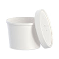 Dart Flexstyle Food Lid Container, 12.1 oz, 3.6" Diameter, White, Plastic, 250/Carton