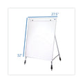 Flipside Adjustable Dry Erase Board, 27.5 x 32 Board, White Surface with Aluminum Frame