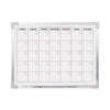 Flipside Framed Calendar Dry Erase Board, 24 x 18, White, Silver Aluminum Frame