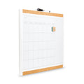 U Brands PINIT Magnetic Dry Erase Calendar with Plastic Frame, 20 x 16, White Surface and Frame