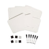 U Brands Single-Sided Dry Erase Lap Board, 12 x 9, White Surface, 6/Pack