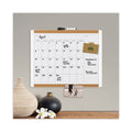 U Brands PINIT Magnetic Dry Erase Calendar with Plastic Frame, 20 x 16, White Surface and Frame