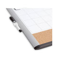 U Brands 3N1 Magnetic Mod Dry Erase Board, 20 x 16, White Surface, Gray/Black Frame