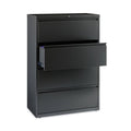 Hirsh Industries Lateral File Cabinet, 4 Letter/Legal/A4-Size File Drawers, Charcoal, 36 x 18.62 x 52.5